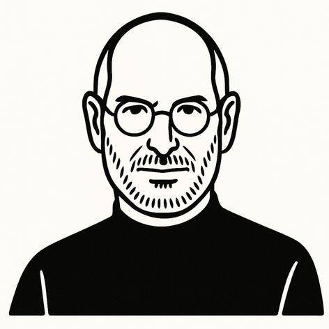 Business advisor channeling Steve Jobs